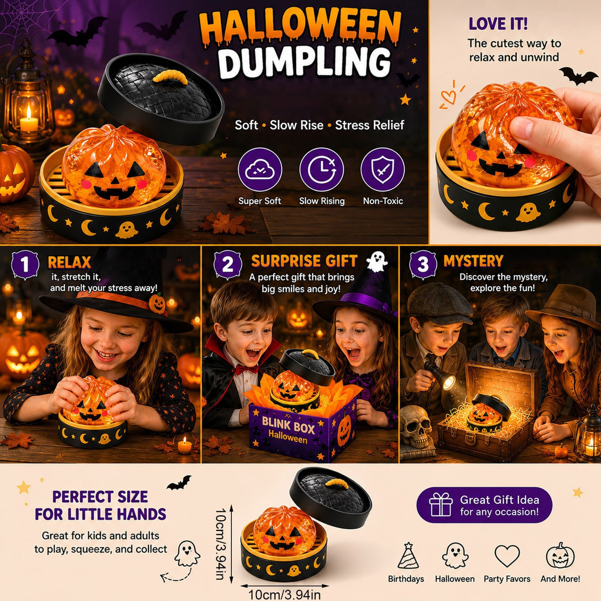 Halloween Squishy - Dumpling Gift Box